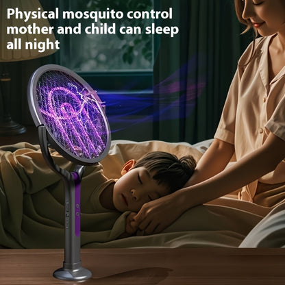 USB Rechargeable Foldable Retractable Mosquito Swatter, Insect Killer And Safety Net for Home, Outdoor, Yard, Camping, Mosquito Rechargeable, Mosquito Repellent Rechargeable, Mosquito Trap, Outdoor Pest Control, Camping Essentials, Portable Device