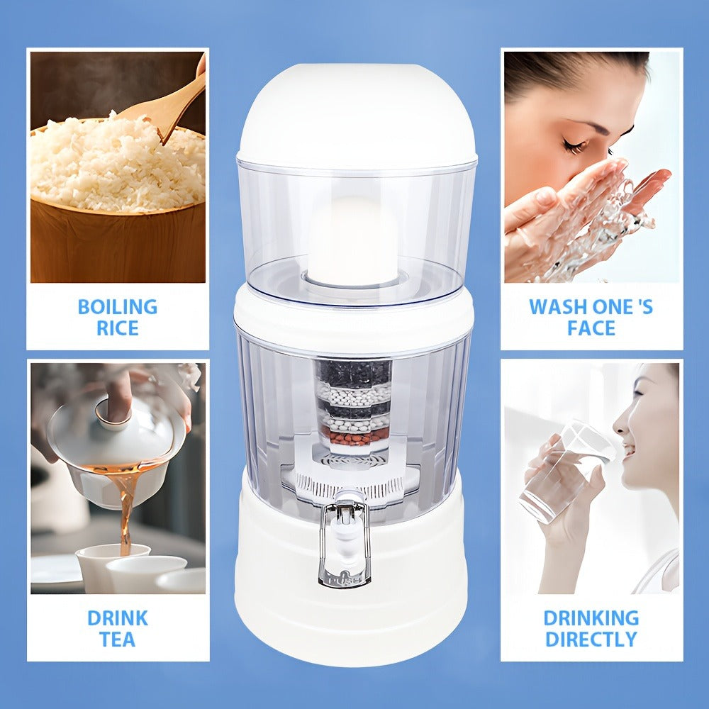 16L Ceramic Benchtop Water Filter - kitchen drinking water – alternate design view