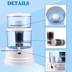 16L Ceramic Benchtop Water Filter - kitchen drinking water – alternate product view