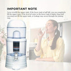 16L Ceramic Benchtop Water Filter - kitchen drinking water – product detail angle