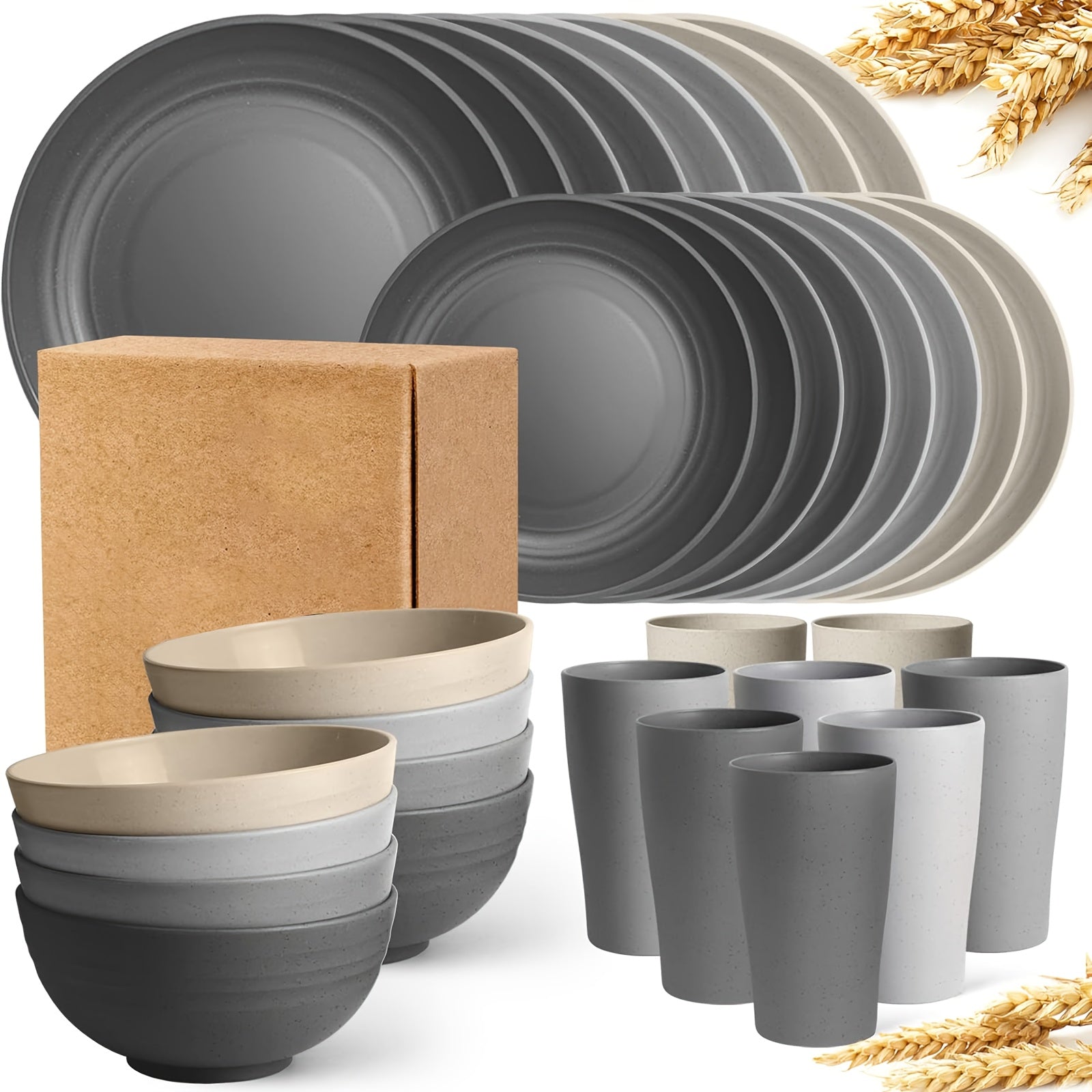 16pcs Lightweight Dinnerware Set - camping and everyday meals – additional product view 51