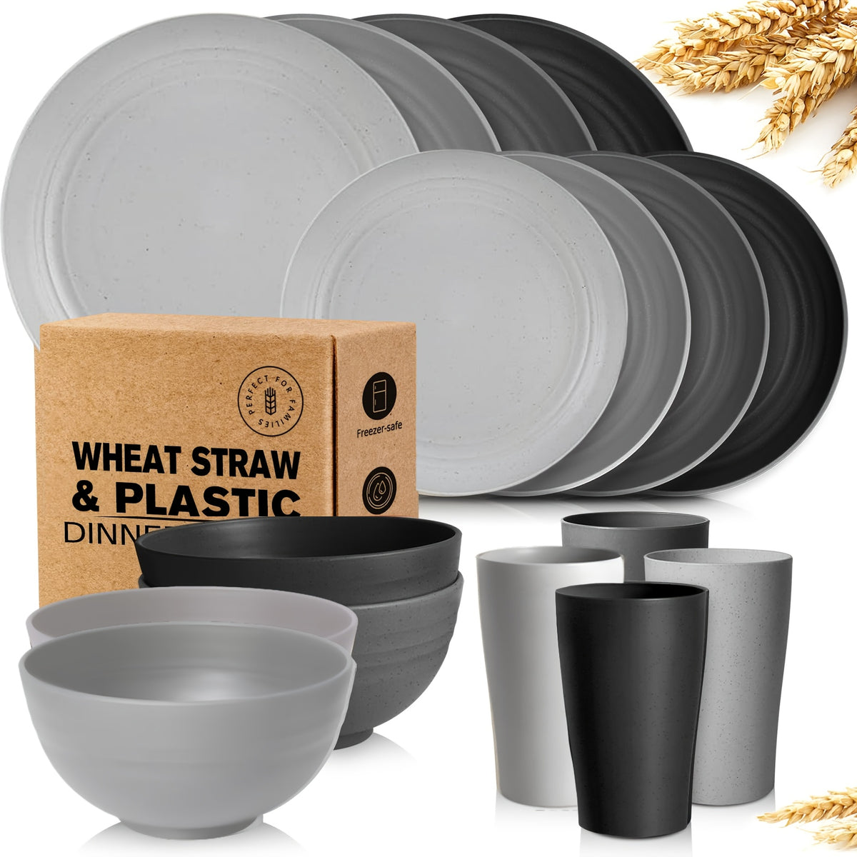 16pcs Lightweight Dinnerware Set - camping and everyday meals – additional product view 53