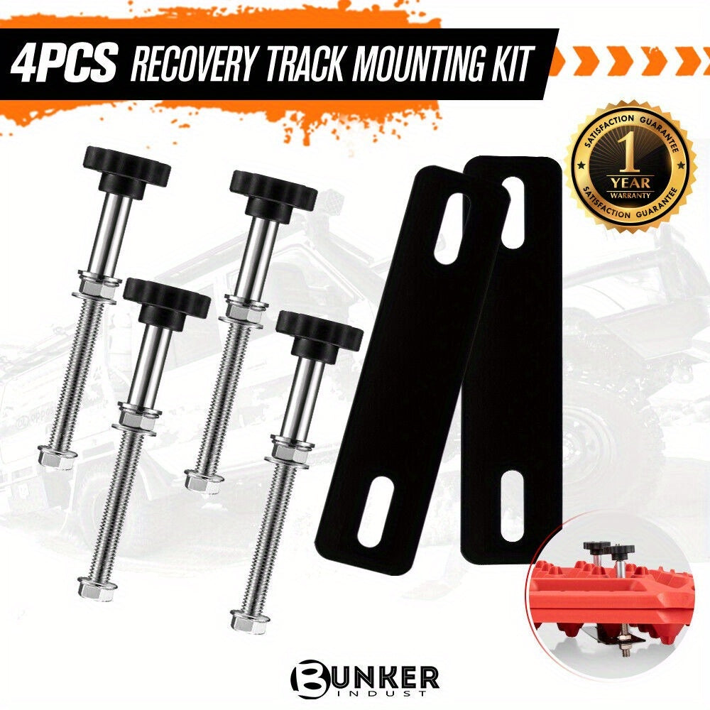 Mounting Kit for Recovery Tracks with 4 Pin Track Holder Brackets for The Roof