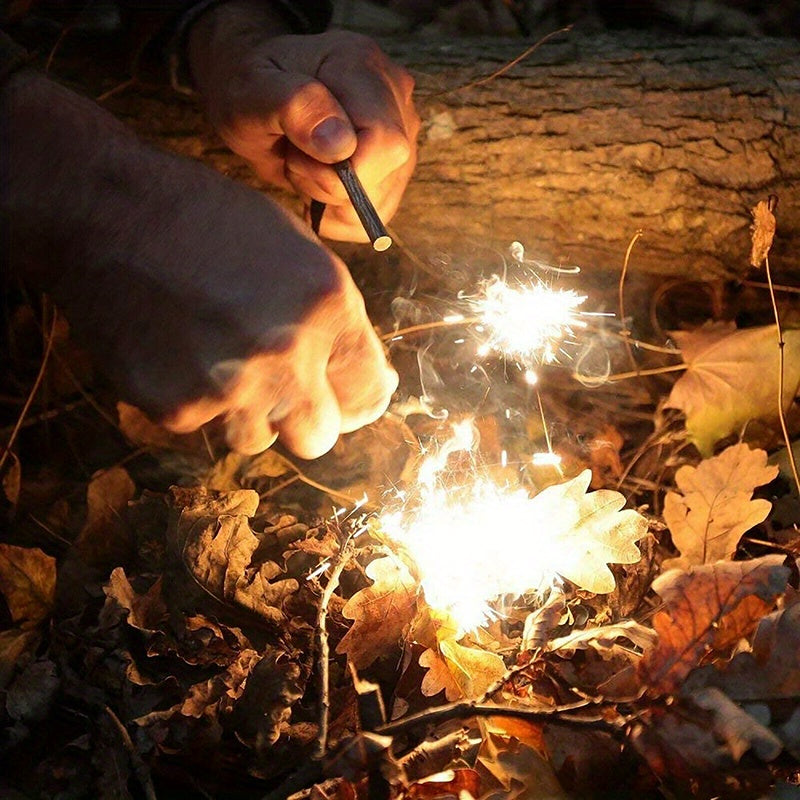 5pcs Iron Rods - Fire Rods - Fire Flint And Fire Starter Kit - Survival Flint Spark Rods, Camping, Hiking, Jungle Crafts
