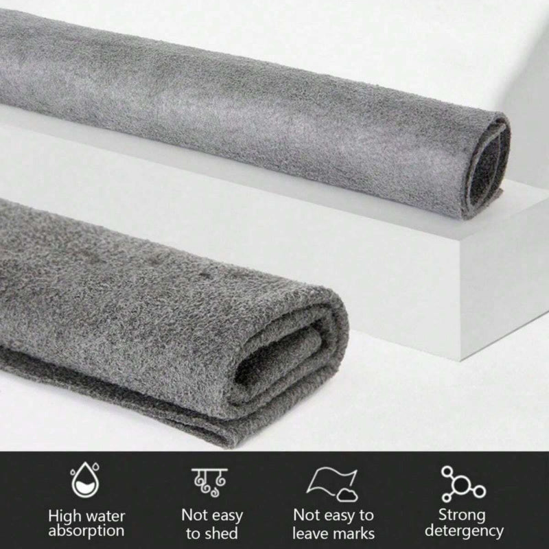 5pcs, Magic Glass Cleaning Cloth Piece, Multi-Purpose Polyester Wipes for Windows, Mirrors, Car Washing, Kitchen, and Bathroom Surfaces, Thickened and No-Trace