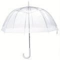 6/12PCS Dome Umbrella Wedding Rain Transparent Clear Handle Waterproof Women's Men's Signature Lightweight Rainproof and Windproof Clear Bubble Umbrella, Canopy, for Weddings Party