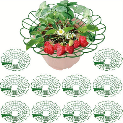 Strawberry Supports Strawberry Cage - 10/20Pcs with 3 Sturdy Legs - Weather Resistant Strawberry Protectors - Plastic Strawberry Plant Support for Keeping Clean Prevent Rotted ＆ Promote Air Circulation