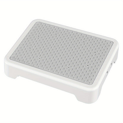 Heavy-Duty Adjustable Non-Slip Stepping Stool - Portable, Sturdy Polypropylene with Anti-Slip Rubber Mat, Ideal for Cars, Beds, Doors, Stairs & Bathrooms - Indoor/ Outdoor Use, Easy Storage, Mobility Aids, Daily Necessities