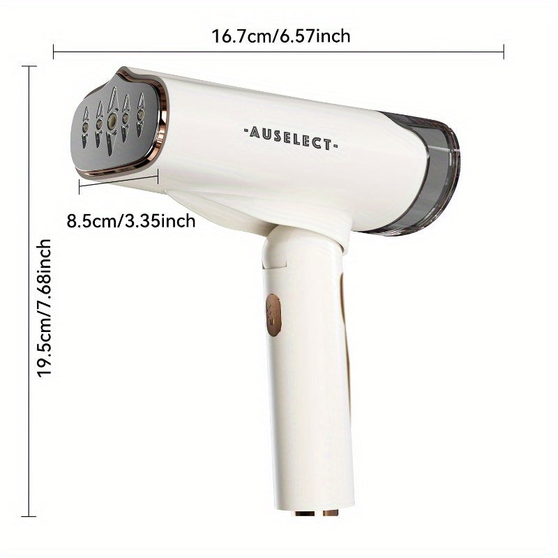 HEYMIX Garment Steamer Iron, Portable Mini Fabric Steamer, 1100W-1200W 2-in-1 Handheld Mini Iron Steam Steamer Iron for Travel, Garment Steam Iron for Home Use & Gifts, 2in1 Handheld Steamer for Clothes