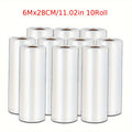 Vacuum Sealer Bags 10 Rolls 1 Pack For Food Saver, Seal A Meal, Weston. Commercial Grade, BPA Free, Heavy Duty, Great For Vac Storage, Meal Prep Or Sous Vide. Vacuum Sealer Rolls 28cm Cryovac for food Storage Vacuum Seal Bags Heat Commercial