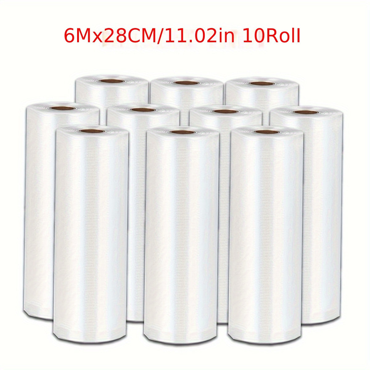 Vacuum Sealer Bags 10 Rolls 1 Pack For Food Saver, Seal A Meal, Weston. Commercial Grade, BPA Free, Heavy Duty, Great For Vac Storage, Meal Prep Or Sous Vide. Vacuum Sealer Rolls 28cm Cryovac for food Storage Vacuum Seal Bags Heat Commercial