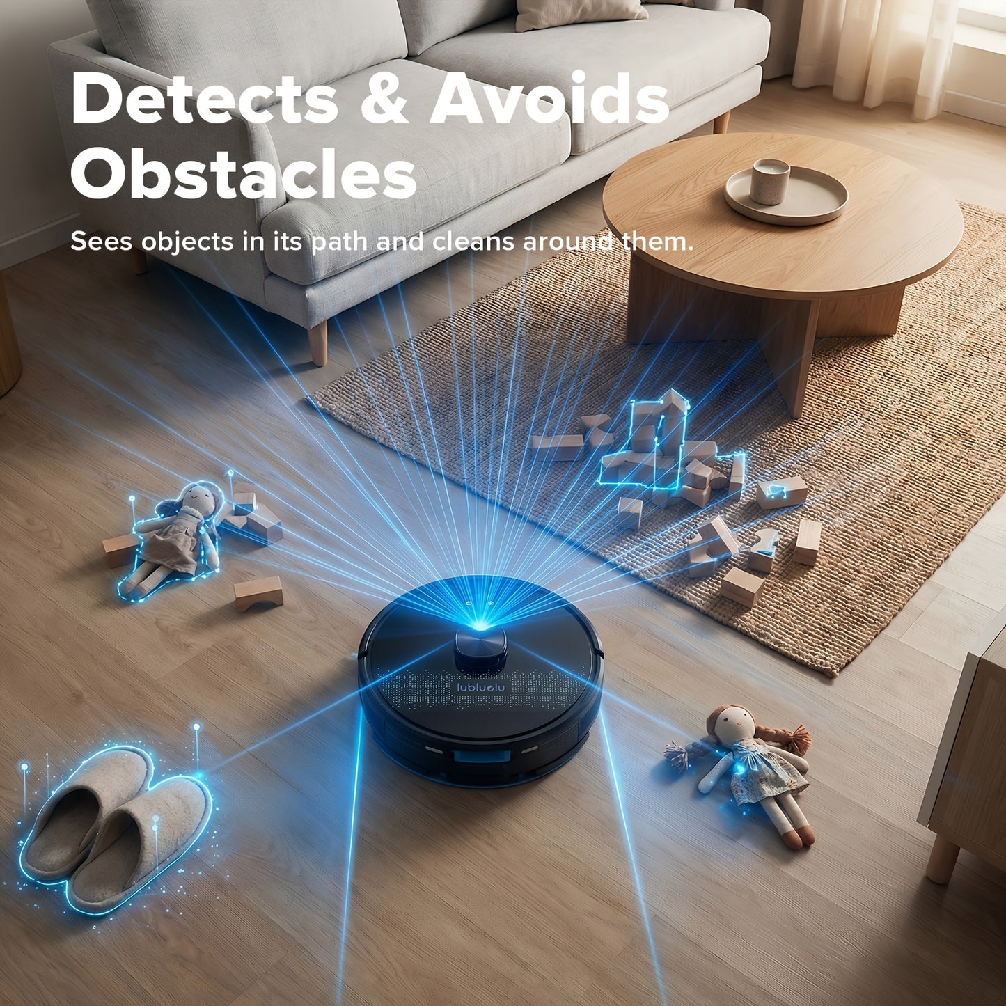 Lubluelu 2026 Robot Vacuum, 7000 Pa/2.5L Self Empty Station/60 Days Hands Free Cleaning/3-In-1 Vacuum And Mop/Wifi/App/24 No-Go Zones/5 Editable Mapping