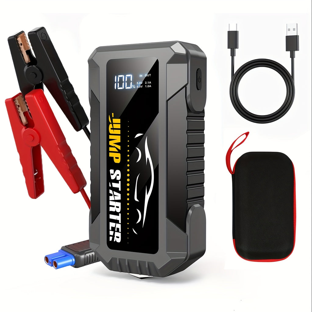 7000A Peak Portable Car Jump Starter Only Optional 7000A Peak Car Jump Starter with Air Pump, Jump Box Jumper Battery Pack (up to 10L Gas Or 8.5L Diesel) with Portable Charger, Emergency LED Light, High-Capacity Power Bank