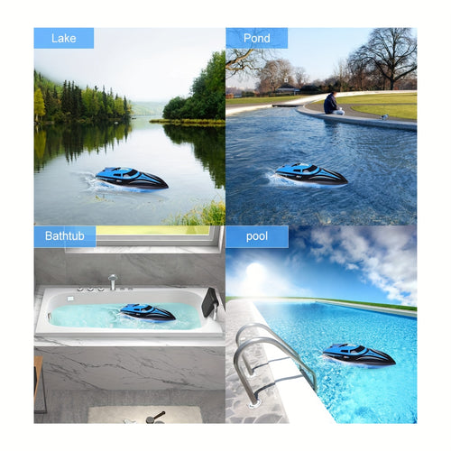 H100 High Speed RC Boat for Adults, 20+MPH Fast Remote Control Boat for Pool & Lake, Racing Boat Outdoor Water Toy with Rechargeable Battery, Low-Battery Alarm, Capsize Recovery