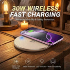 35W Fast Wireless Charging Pad main product view for Australian shoppers