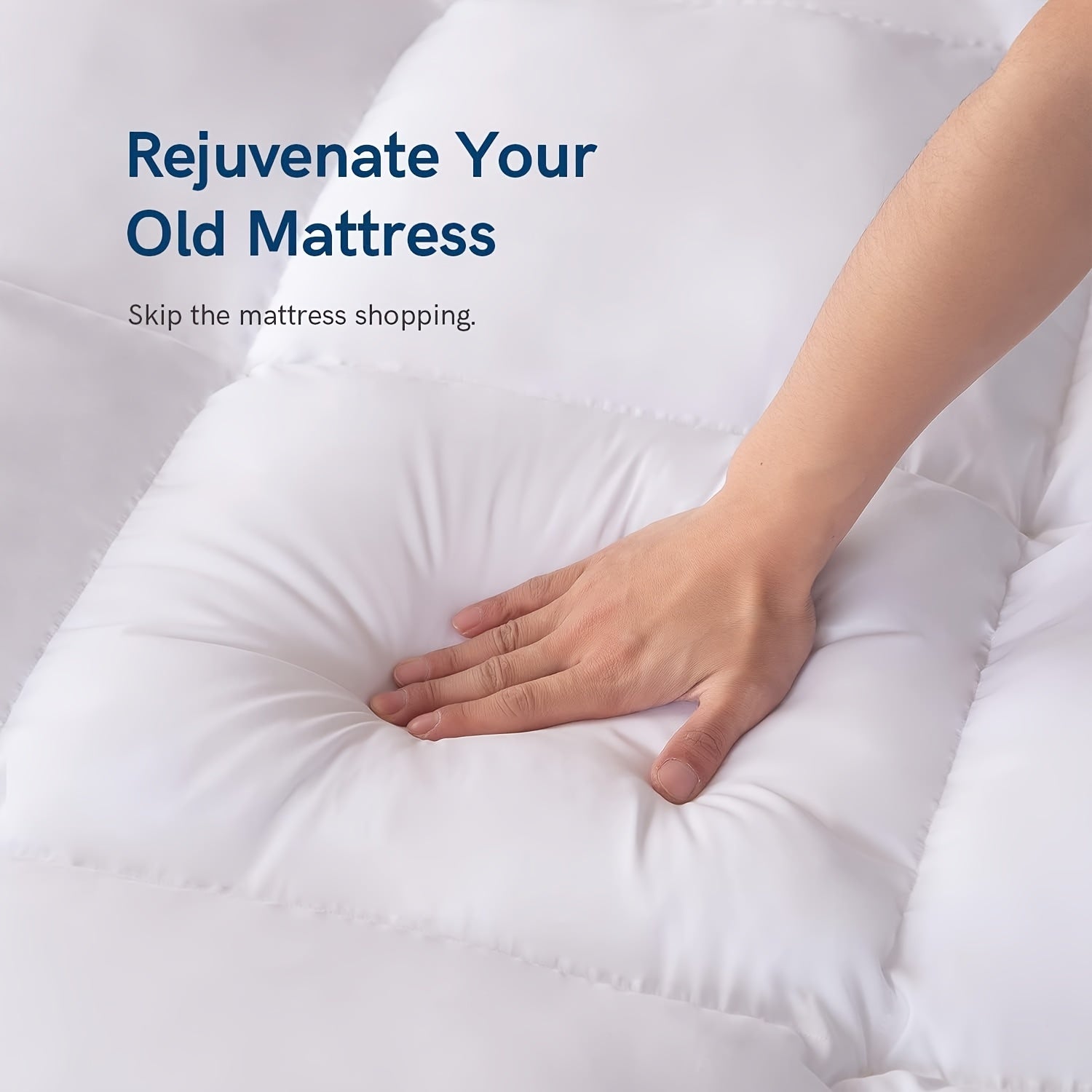 1500GSM Queen King Bamboo Pillowtop Mattress Topper Bed Matress Protector Pad Fitted Sheet
