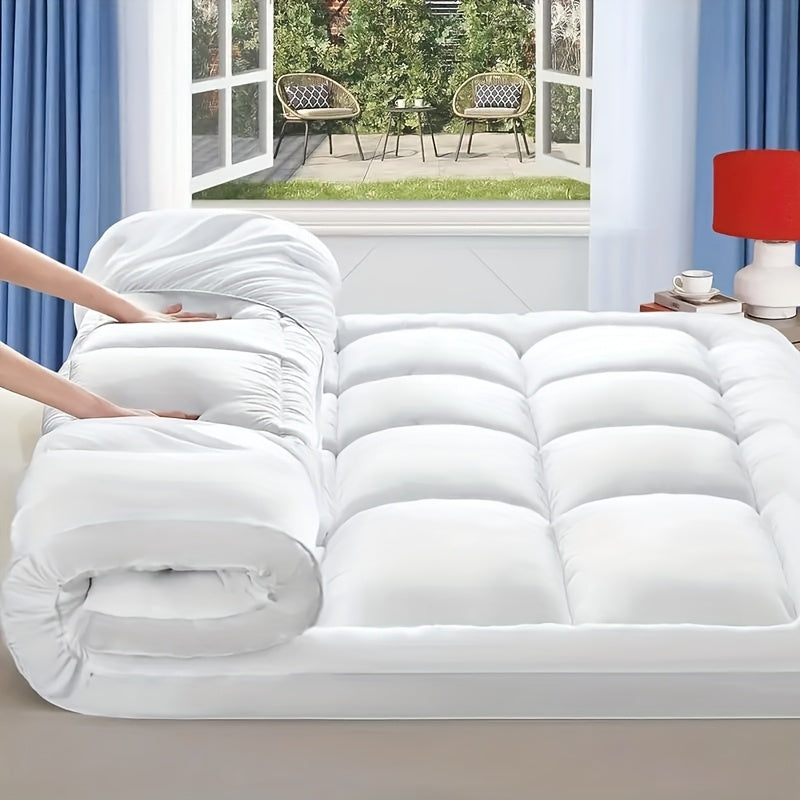1500GSM Bamboo Pillowtop Mattress Topper Bed Mattress Protector SB/DB/QB/KB/KSB