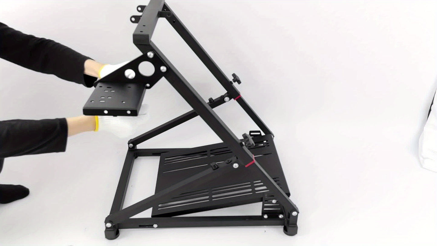 Foldable Racing Wheel Stand Steering Wheel Simulator Triangle Structure Stand Support For Logitech G29 G920 G923 G27 G25 And For Thrustmaster T248 T300 TGT TGT2 TS-PC TS-XW T500 T500RS T300RS TX For Xbox PS4 PS5