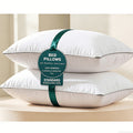 Set of 2 Hotel Quality Bed Pillows - Soft, Fluffy, And Supportive for Rvs And Standard Queen Beds, Featuring Cooling Comfort, Breathable Fabric, Easy to Care For, And Ideal for Daily Use