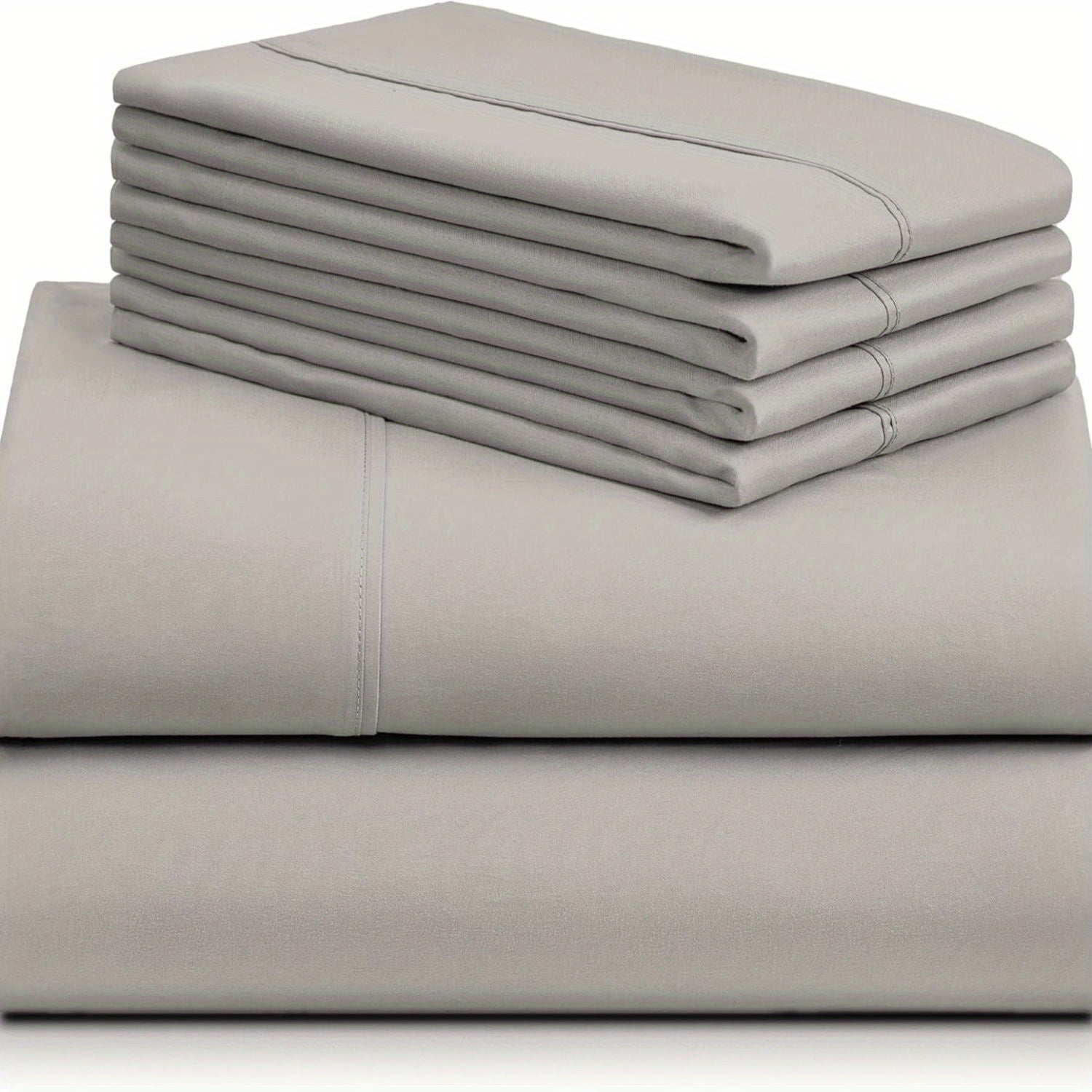 2000TC 3/4pcs 5-Star Hotel Quality Sheets Queen Size Sheet Sets- Super Soft&Breathable 100% Bed Sheets W/ Deep Pockets, Wrinkle & Fade Resistant For Premium Sleep Sheets Set All Seazon Beeding Sets Single Double Queen King
