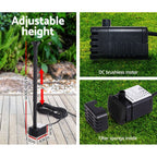 2.6FT Solar Fountain Pump - Black for Australian Homes – product detail angle