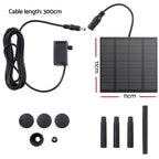 2.6FT Solar Fountain Pump - Black for Australian Homes – close-up product details