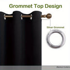 2-Pack Beige Blackout Curtain Set product detail 6
