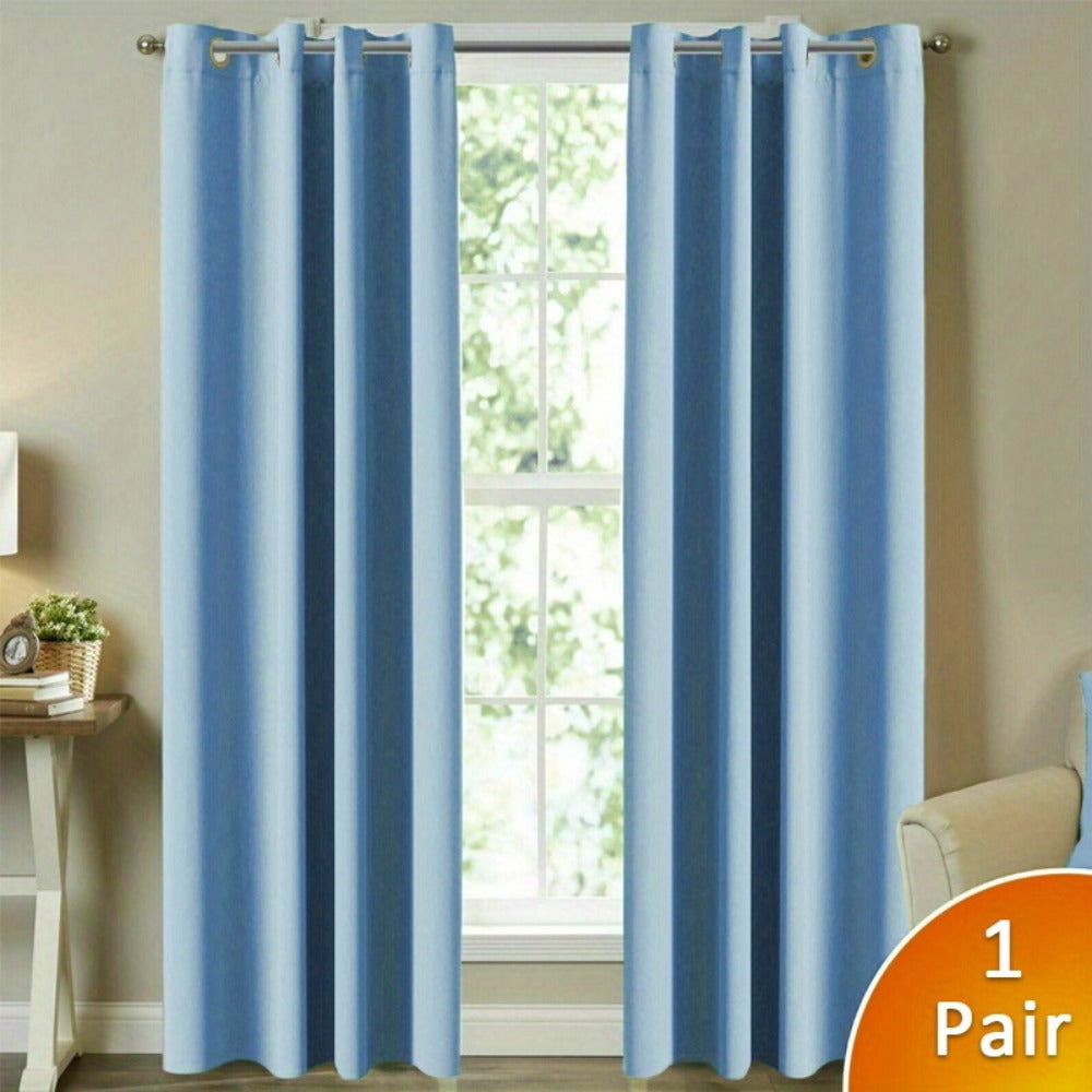 2-Pack Beige Blackout Curtain Set product detail 11