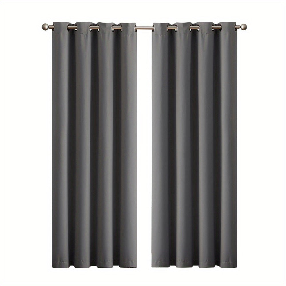 2-Pack Beige Blackout Curtain Set product detail 5