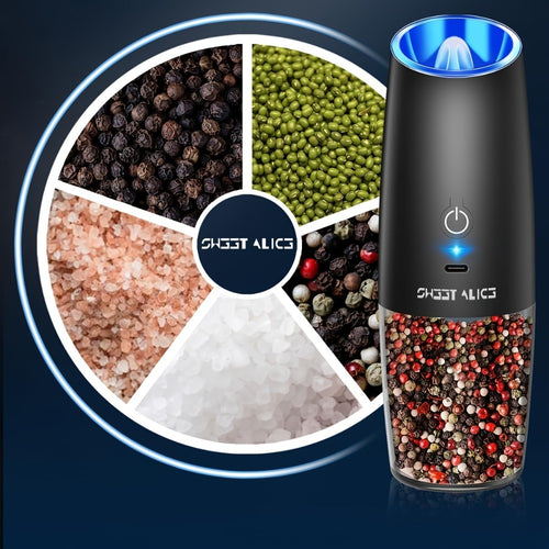 Rechargeable Salt and Pepper Mill Set detail view 2 for Australian shoppers