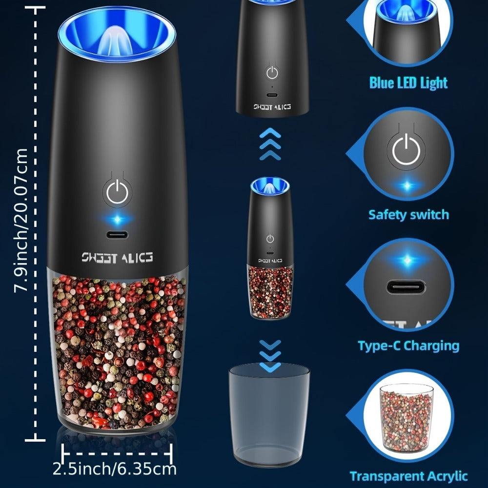 Rechargeable Salt and Pepper Mill Set detail view 3 for Australian shoppers