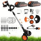 2-Pack Foldable Cordless Electric Lawn Mower - lawn and garden – additional product view