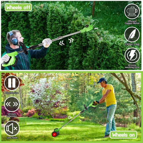 2-Pack Foldable Cordless Electric Lawn Mower - lawn and garden – alternate product view