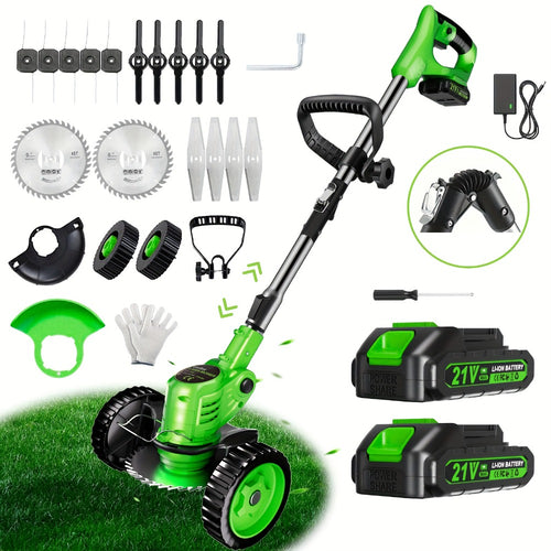 2-Pack Foldable Cordless Electric Lawn Mower - lawn and garden – main product view