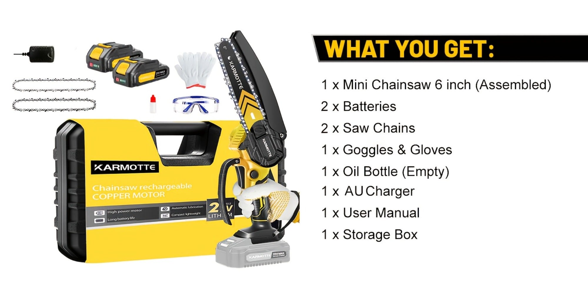Cordless Mini Chainsaw detail view 15 for Australian shoppers