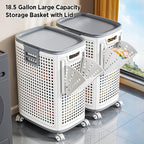 2-Pack Rolling Handled Storage Basket product detail 2