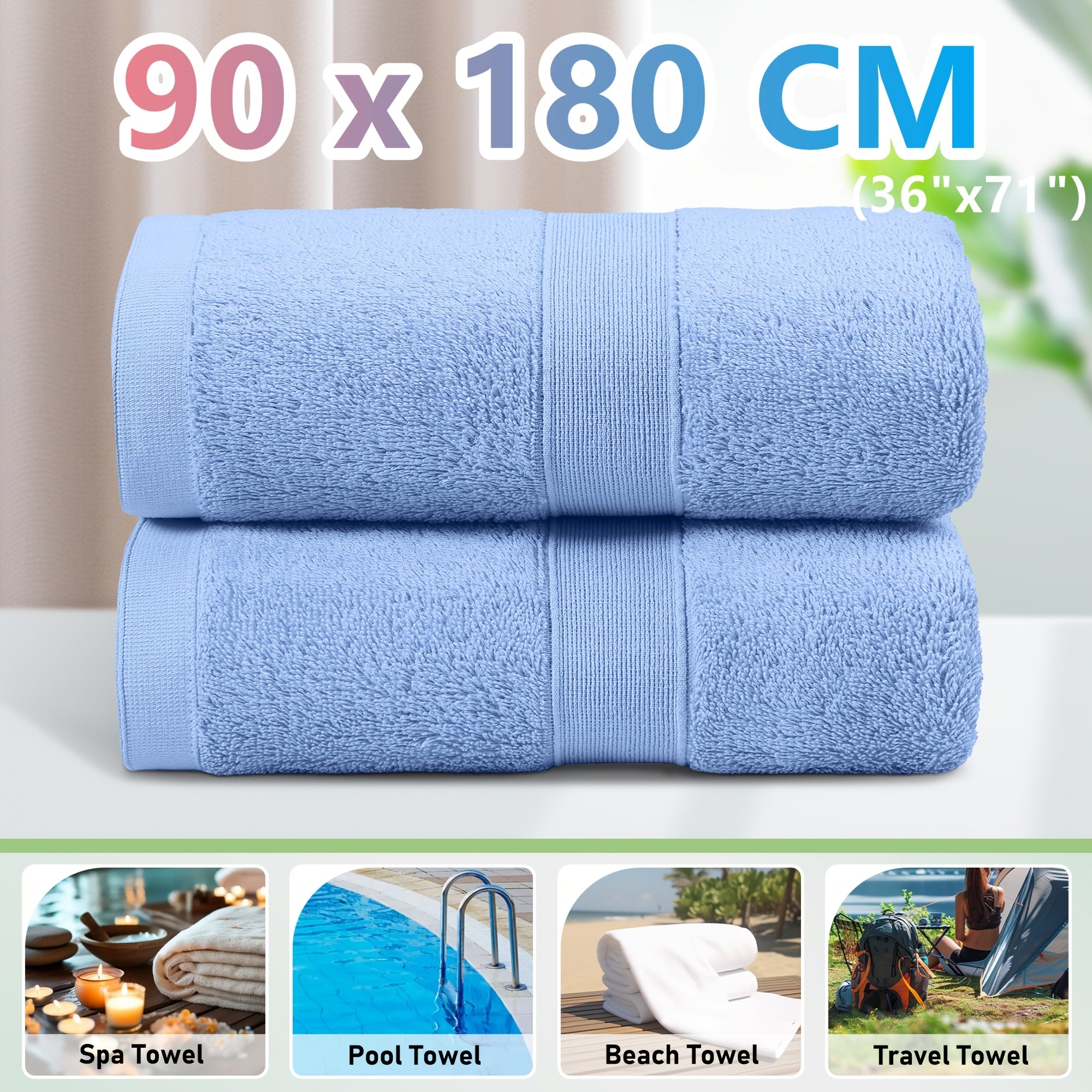 2-Piece Cotton Bath Towel Set product detail 27
