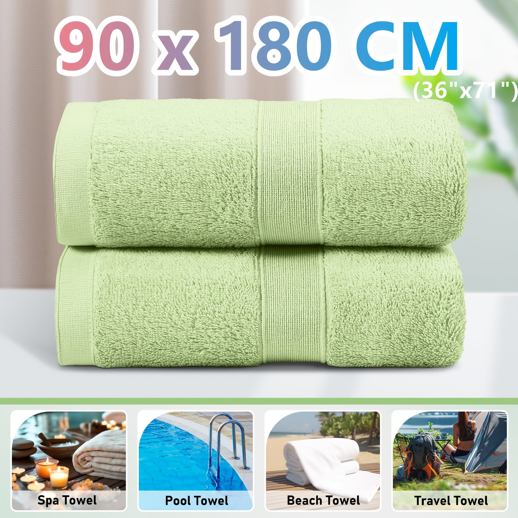 2-Piece Cotton Bath Towel Set product detail 28