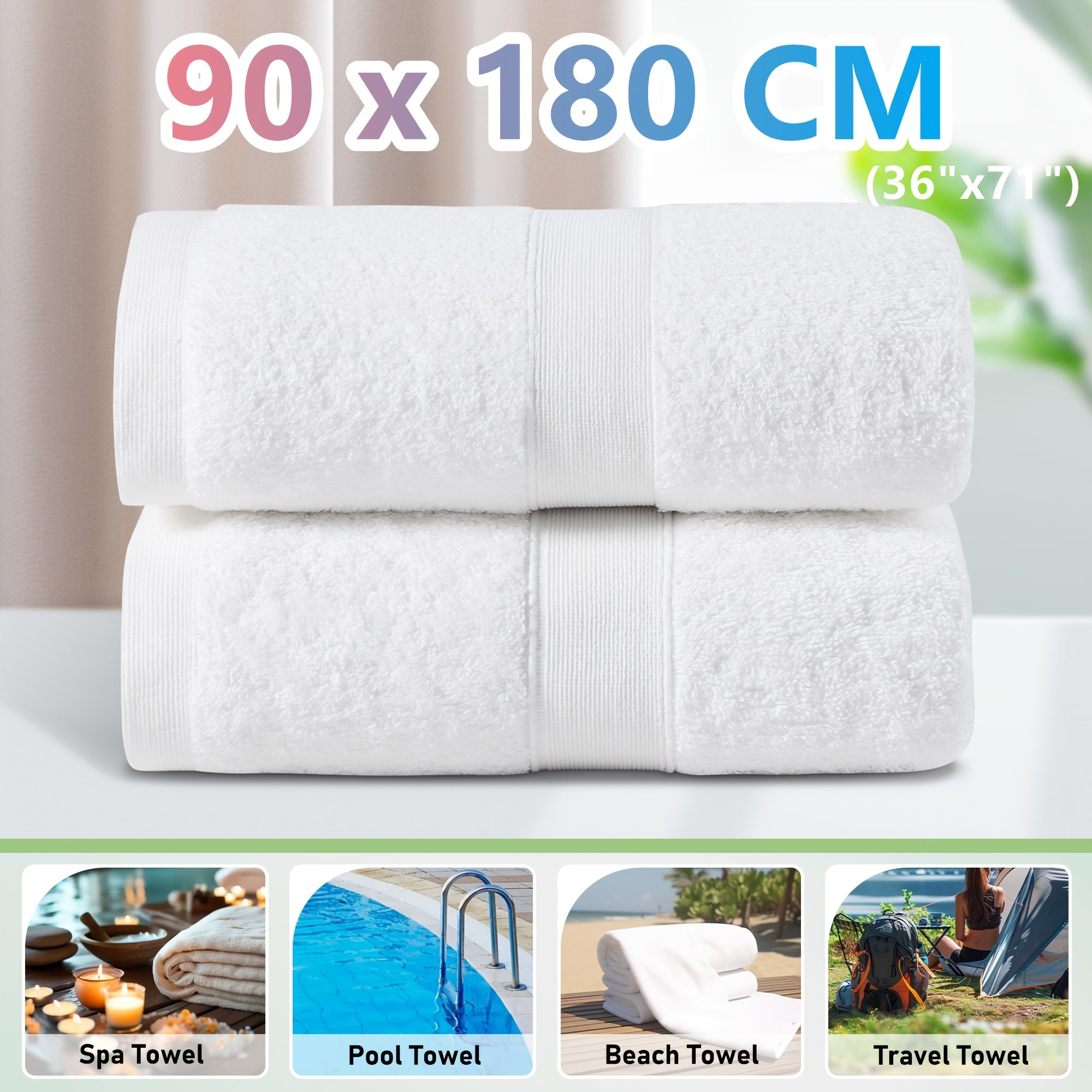 2-Piece Cotton Bath Towel Set product detail 31
