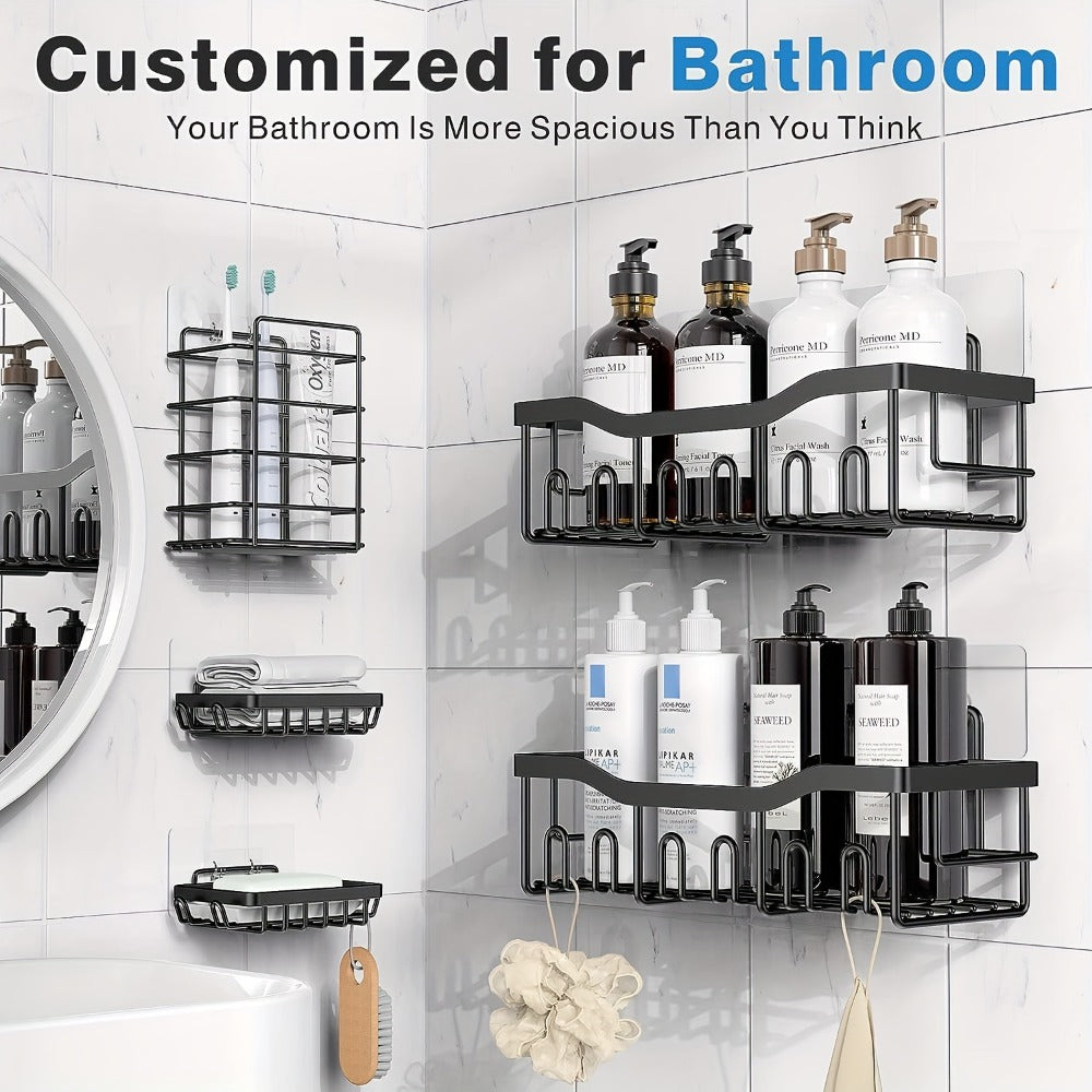 2-Piece Stainless Steel Shower Caddy Organiser - Rust-Resistant – additional product view