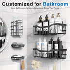2-Piece Stainless Steel Shower Caddy Organiser - Rust-Resistant – additional product view