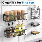 2-Piece Stainless Steel Shower Caddy Organiser - Rust-Resistant – alternate product view