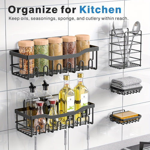 2-Piece Stainless Steel Shower Caddy Organiser - Rust-Resistant – alternate product view