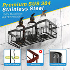 2-Piece Stainless Steel Shower Caddy Organiser - Rust-Resistant – design and construction details