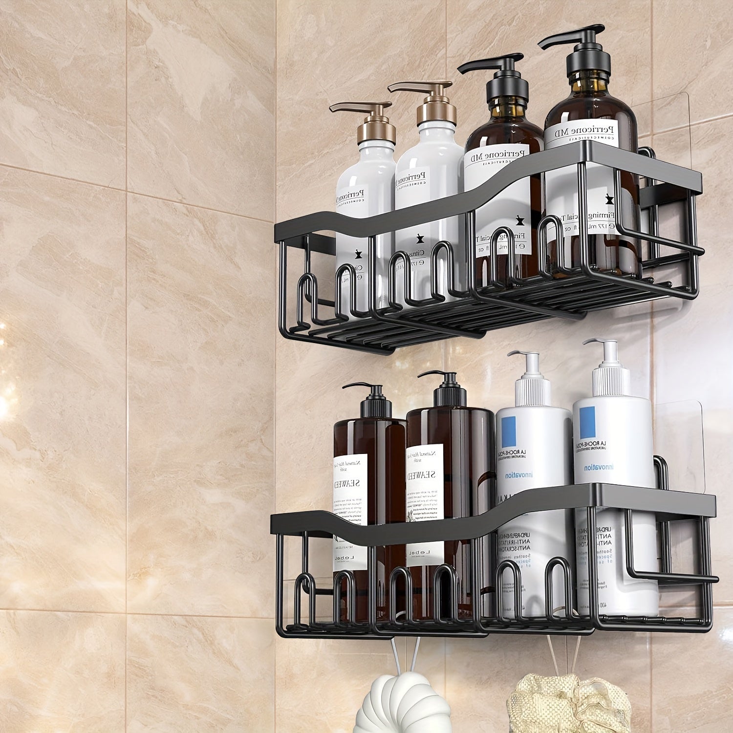 2-Piece Stainless Steel Shower Caddy Organiser - Rust-Resistant – additional product view 17