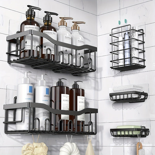2-Piece Stainless Steel Shower Caddy Organiser - Rust-Resistant – main product view