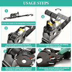2-Piece Vehicle Tie-Down Strap Set product detail 6