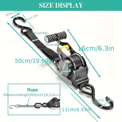 2-Piece Vehicle Tie-Down Strap Set product detail 2