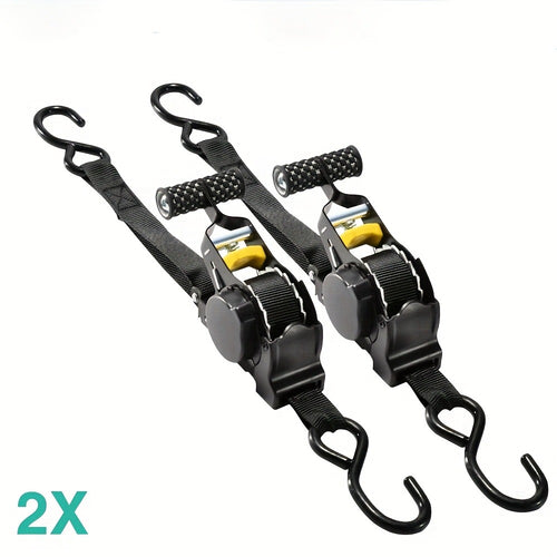 2-Piece Vehicle Tie-Down Strap Set for vehicle use