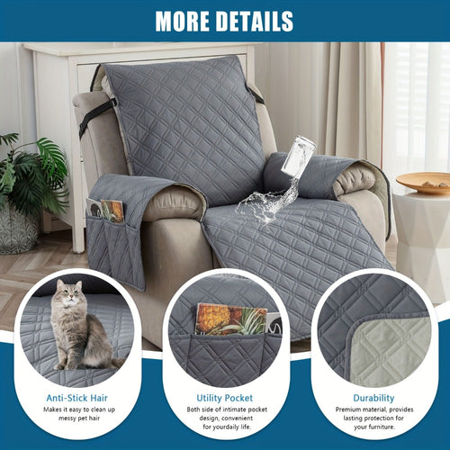 2-Seat Washable Recliner Chair Cover product detail 2